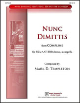 Nunc Dimittis SATB choral sheet music cover